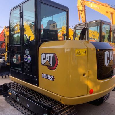 Budownictwo Żółty Cat305 Ekskawator z drugiej ręki Ekskawator Caterpillar 5400kg