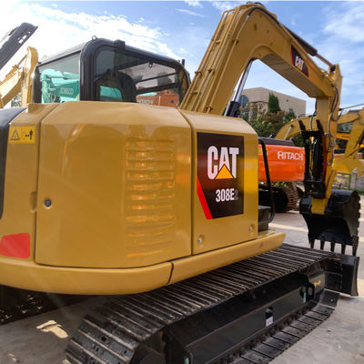 Mocne żółte hydrauliczne wykopalnie używane CAT Excavator Crawler Type 2nd Hand Diggers CAT308D