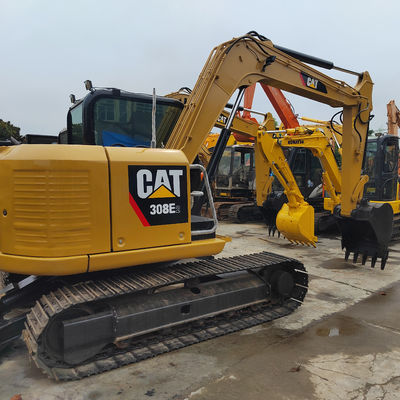 Mocne żółte hydrauliczne wykopalnie używane CAT Excavator Crawler Type 2nd Hand Diggers CAT308D