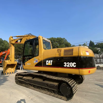 10T CAT320C Stosowane maszyny budowlane drugorzędny Excavator Caterpillar 110kw