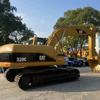 10T CAT320C Stosowane maszyny budowlane drugorzędny Excavator Caterpillar 110kw