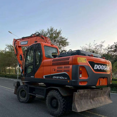 Doosan DX210W używany kołowy grabarz hydrauliczny Mini Digger 20100 kg