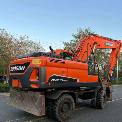 Doosan DX210W używany kołowy grabarz hydrauliczny Mini Digger 20100 kg