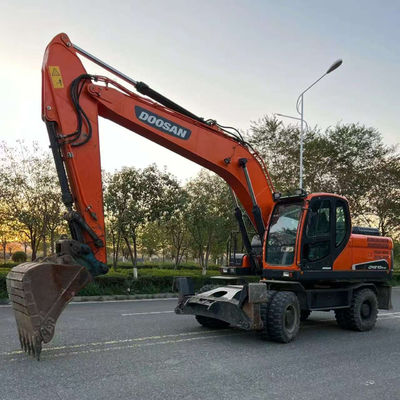 Doosan DX210W używany kołowy grabarz hydrauliczny Mini Digger 20100 kg