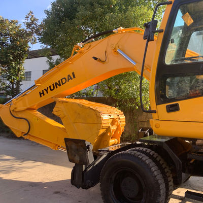 HYUNDAI 210W-7 Stara koparka na kółkach, używane urządzenia budowlane 124KW do wydobycia