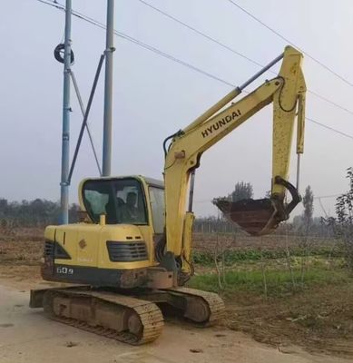 Hyundai 60 Excavator Digger Mini Hydraulic Crawler Excavator 5850kg