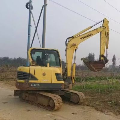 Hyundai 60 Excavator Digger Mini Hydraulic Crawler Excavator 5850kg