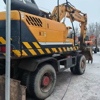 Hyundai 150w używany grabarz na kółkach ciężki sprzęt do przenoszenia ziemi z użycia