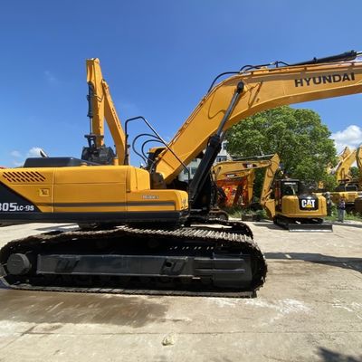 125 kW używany Hyundai Excavator Hyundai 305lc-9s Hydraulic Crawler Excavator Żółty kolor