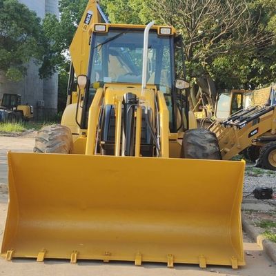 74.6kW JCB 4CX używany ładowarka Żółty 4378kg Podnoszenie używany ładowarka wyciągów Koło w ruchu