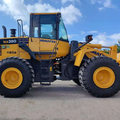 Ciężki 146kW Komatsu WA380 używany ładowarka kołowa 5 ton ładunek dla rolnictwa