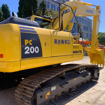 Stosowane Komatsu PC200 Koparka koparka używana Maszyny budowlane Chłodzenie wodne