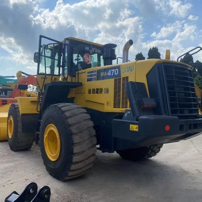 Prace budowlane Używane Ładowarka Komatsu WA470 204kW Chłodzenie wodne Ładowarki drugoręczne