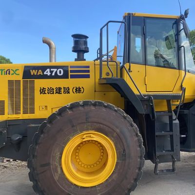 Prace budowlane Używane Ładowarka Komatsu WA470 204kW Chłodzenie wodne Ładowarki drugoręczne