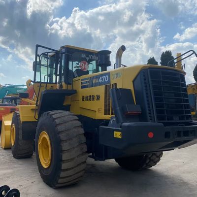 Prace budowlane Używane Ładowarka Komatsu WA470 204kW Chłodzenie wodne Ładowarki drugoręczne