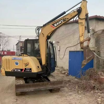 2200 obrotów na minutę używany Mini Digeer SANY 75C używany grabarz 7280kg