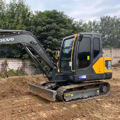2000 obrotów na minutę 36,5kw Wykorzystane koparki VOLVO EC55D Sprzęt budowlany z drugiej ręki