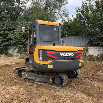 2000 obrotów na minutę 36,5kw Wykorzystane koparki VOLVO EC55D Sprzęt budowlany z drugiej ręki