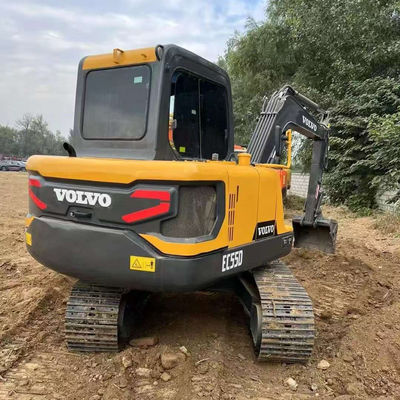 2000 obrotów na minutę 36,5kw Wykorzystane koparki VOLVO EC55D Sprzęt budowlany z drugiej ręki