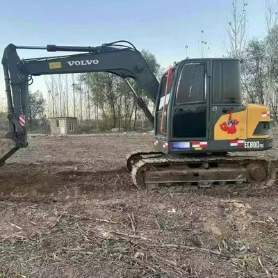 Volvo 80D używany Mini Excavator Digger 42kw 2100rpm Do budowy dróg