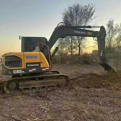 Volvo 80D używany Mini Excavator Digger 42kw 2100rpm Do budowy dróg