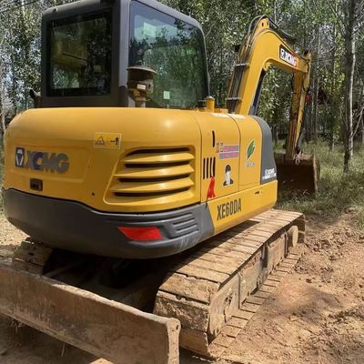 Żółty używany XCMG Excavator Digger Xcmg 60DA Small Crawler Excavator Machine